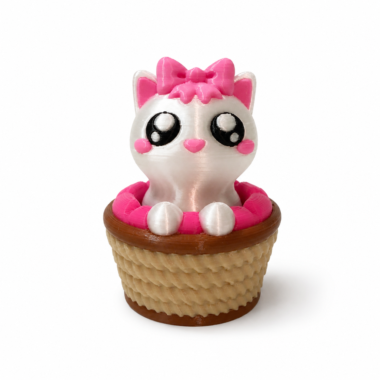 Pink bow cat Clicker