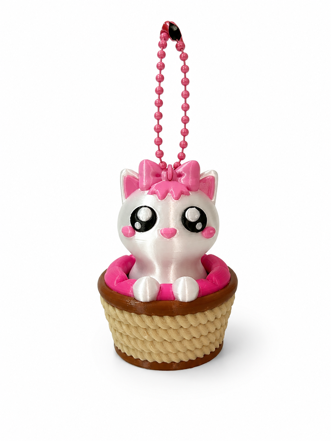 Pink bow cat Clicker